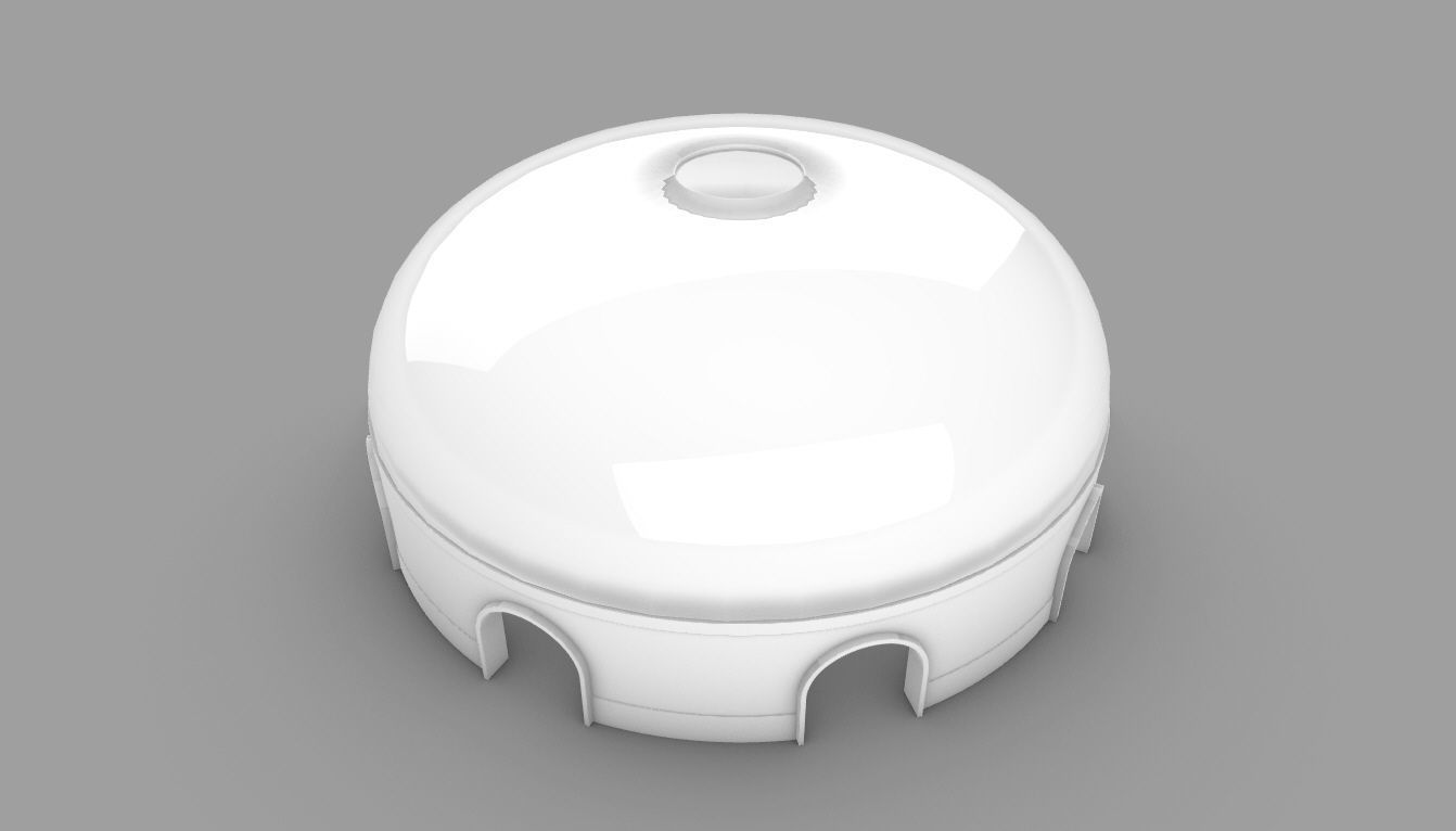 Dome Pavilion with Solid Dome with Top Opening v2 3D model_45