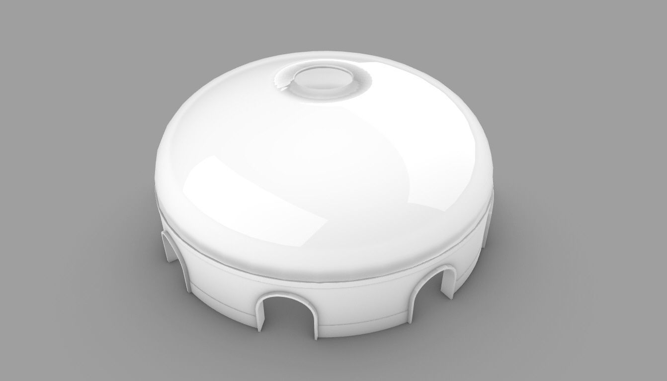 Dome Pavilion with Solid Dome with Top Opening v2 3D model_49