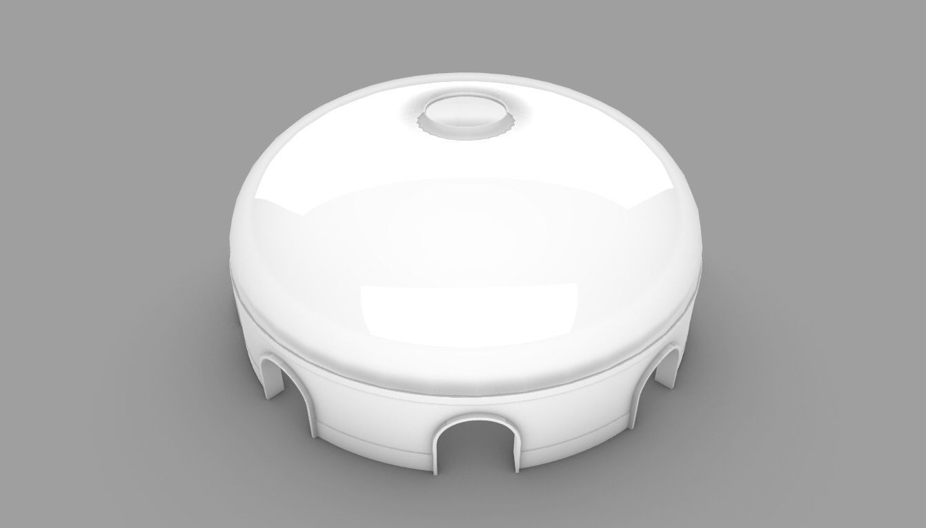 Dome Pavilion with Solid Dome with Top Opening v2 3D model_50