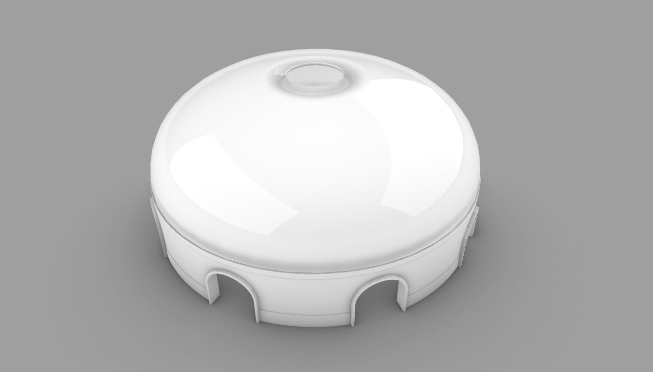 Dome Pavilion with Solid Dome with Top Opening v2 3D model_74