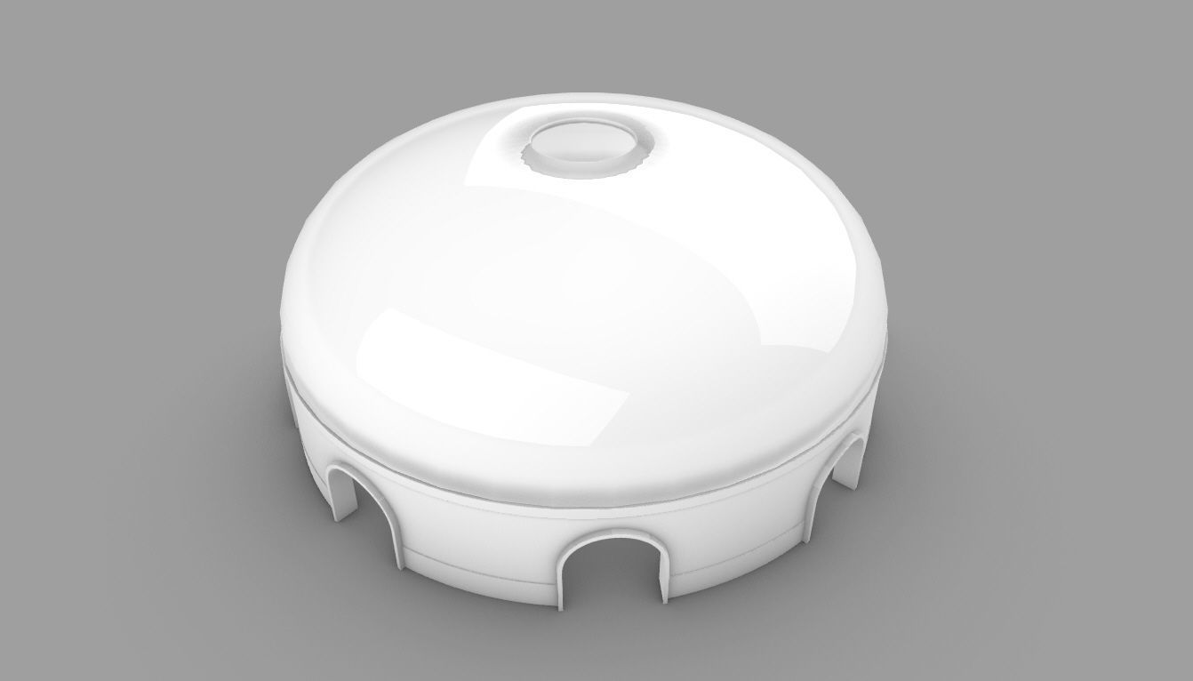 Dome Pavilion with Solid Dome with Top Opening v2 3D model_48