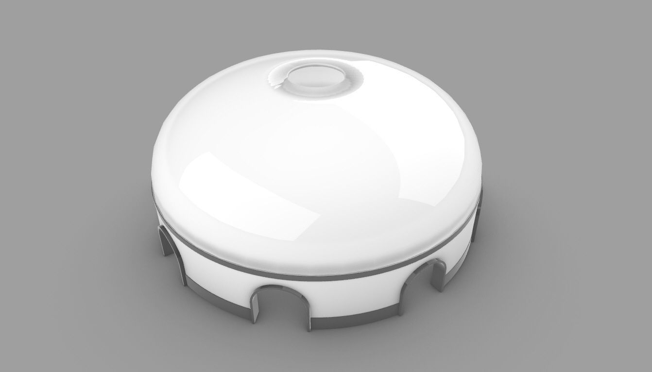 Dome Pavilion with Solid Dome with Top Opening v2 3D model_52