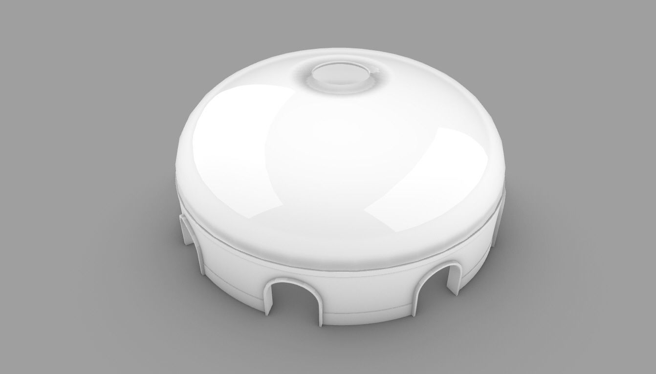 Dome Pavilion with Solid Dome with Top Opening v2 3D model_70