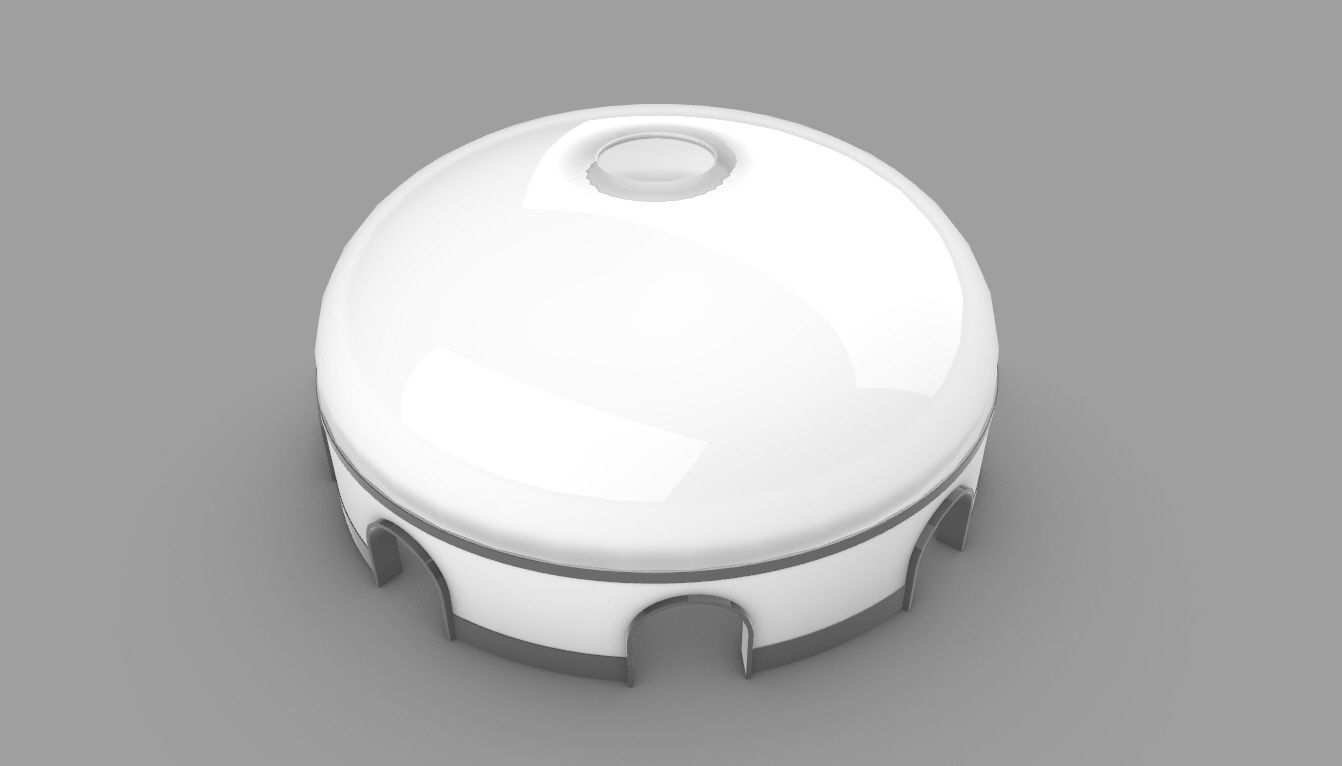 Dome Pavilion with Solid Dome with Top Opening v2 3D model_11