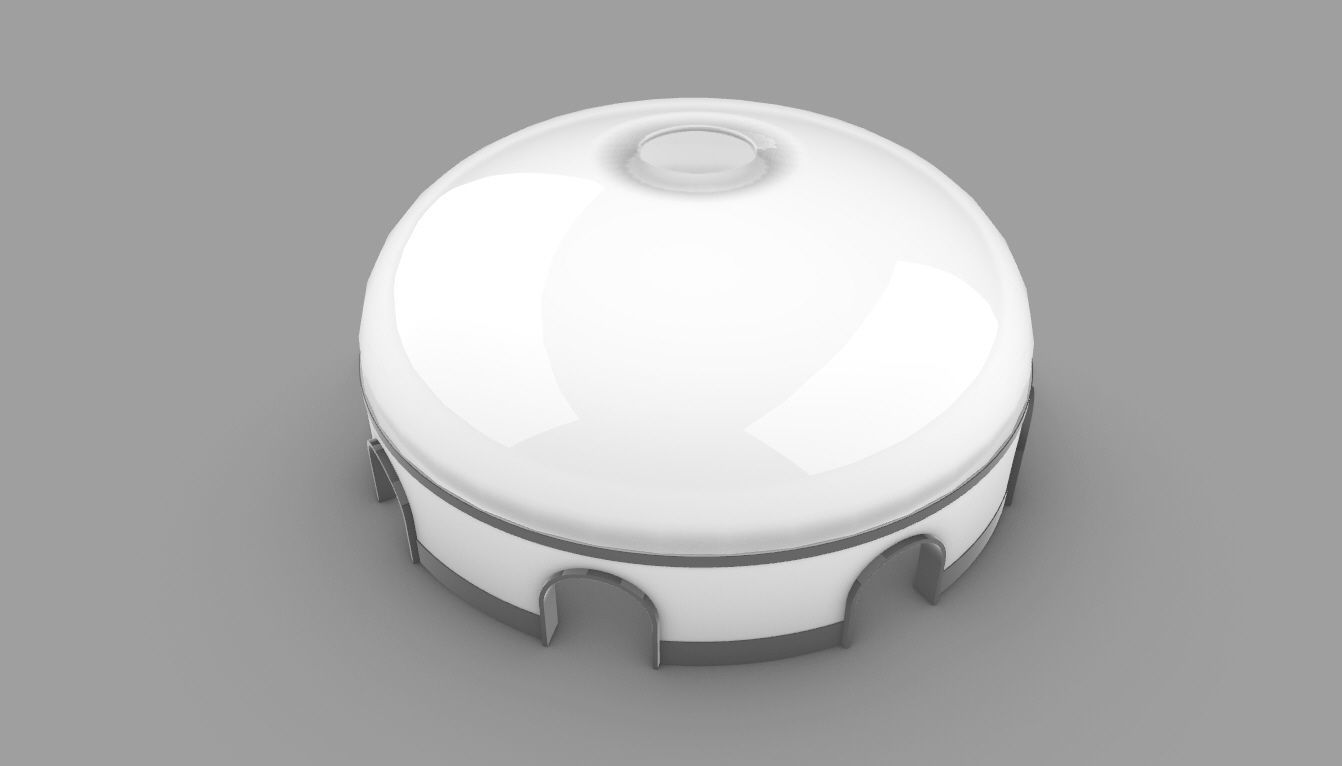 Dome Pavilion with Solid Dome with Top Opening v2 3D model_37