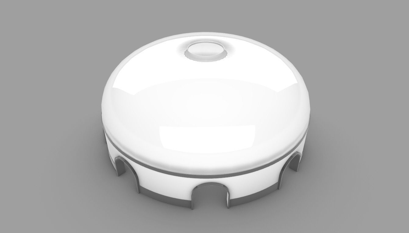 Dome Pavilion with Solid Dome with Top Opening v2 3D model_42