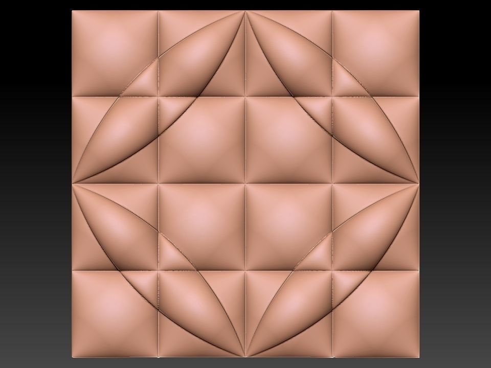 3D WALLPANEL 600MM x 600MM 3D model_21