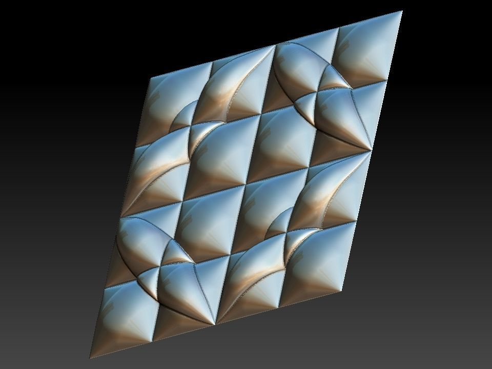 3D WALLPANEL 600MM x 600MM 3D model_13