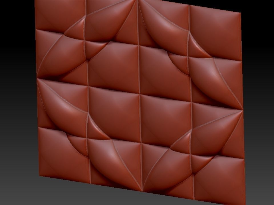 3D WALLPANEL 600MM x 600MM 3D model_17
