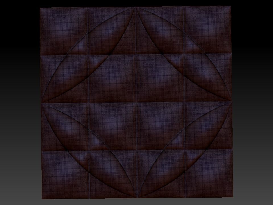 3D WALLPANEL 600MM x 600MM 3D model_1