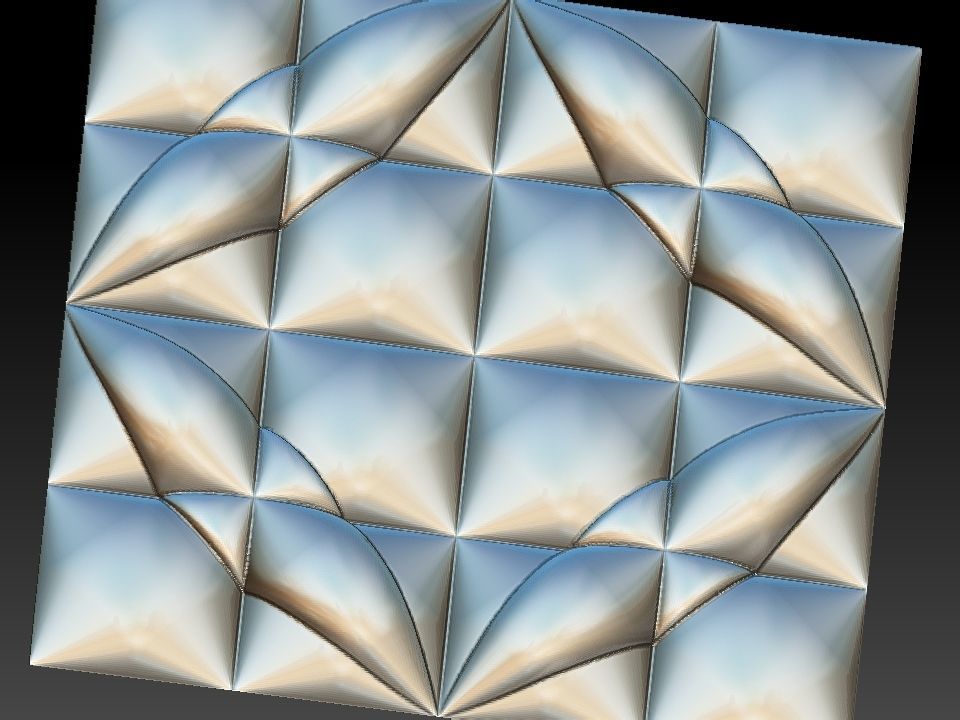 3D WALLPANEL 600MM x 600MM 3D model_9