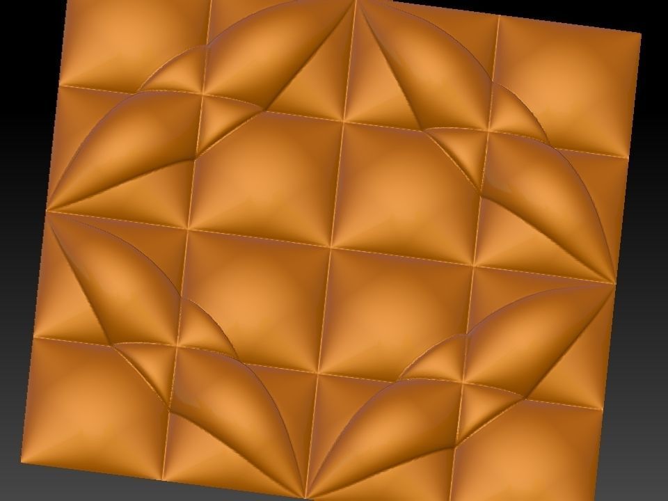 3D WALLPANEL 600MM x 600MM 3D model_8