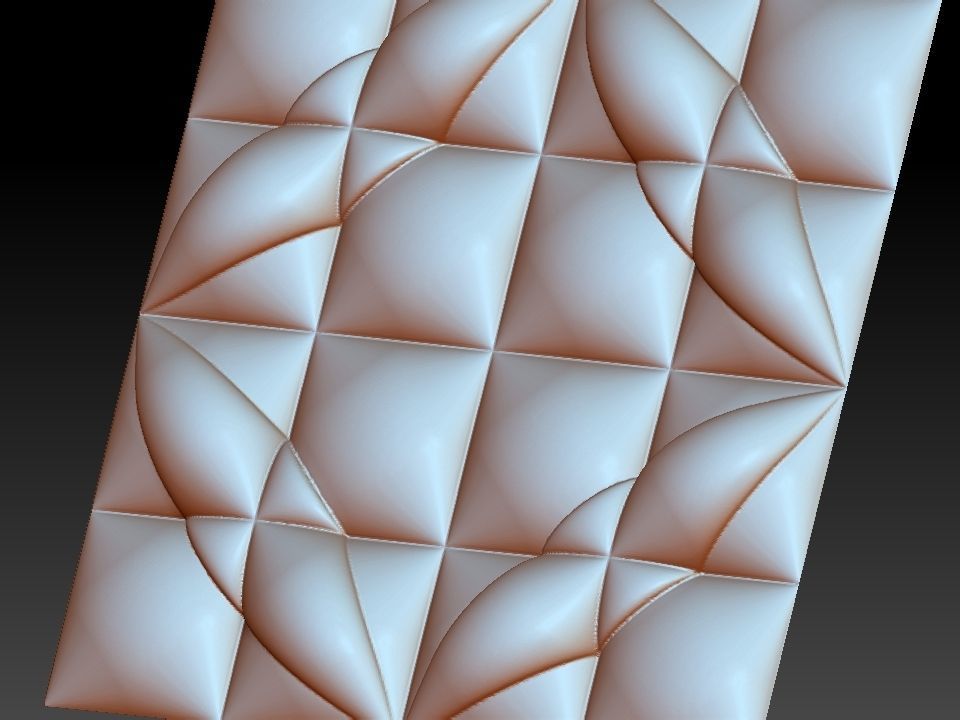 3D WALLPANEL 600MM x 600MM 3D model_6