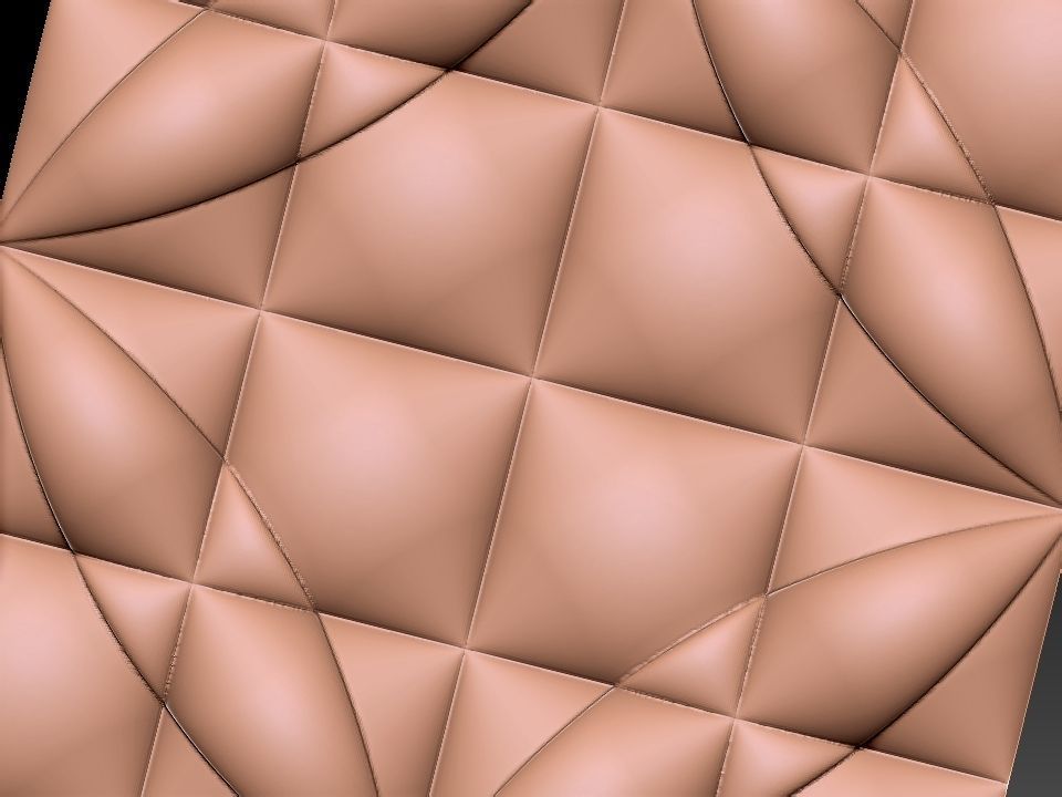 3D WALLPANEL 600MM x 600MM 3D model_19