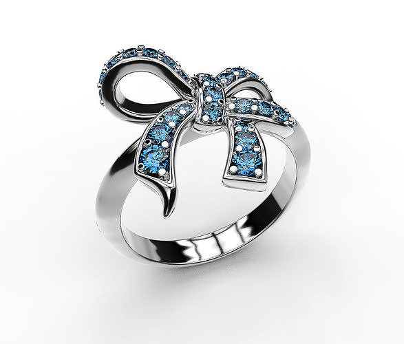 Ring Bow Knot 3D print model