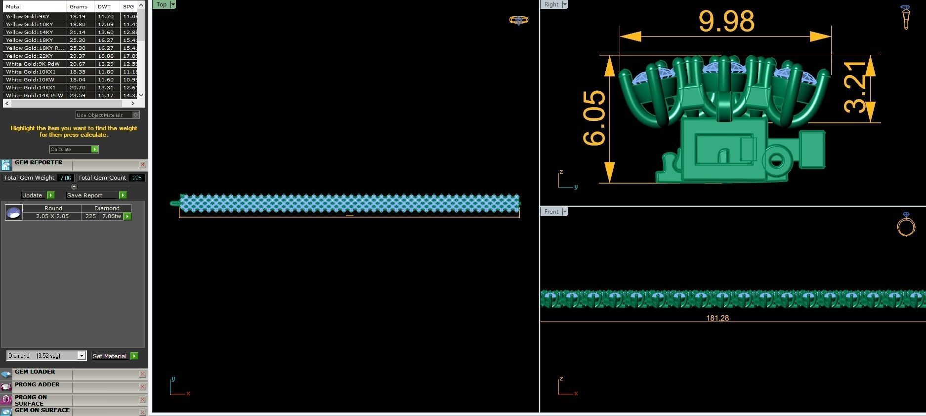 Fancy Diamond Breslate 3D print model_9