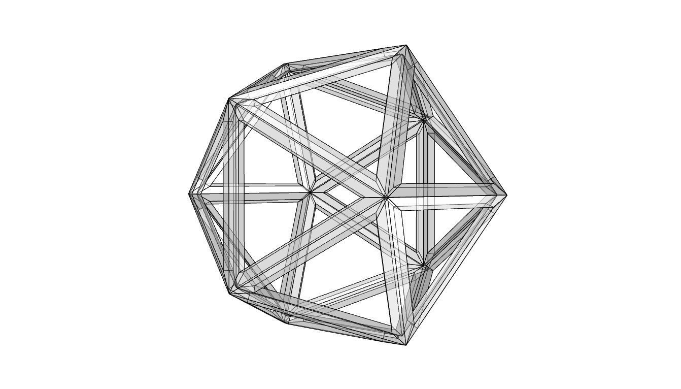 Geodesic Sphere Frame frequency 1 3D model_47