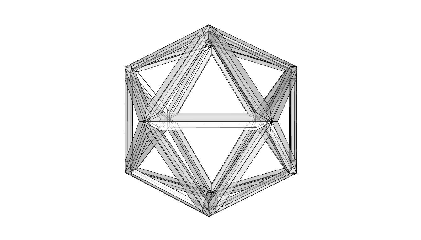 Geodesic Sphere Frame frequency 1 3D model_51