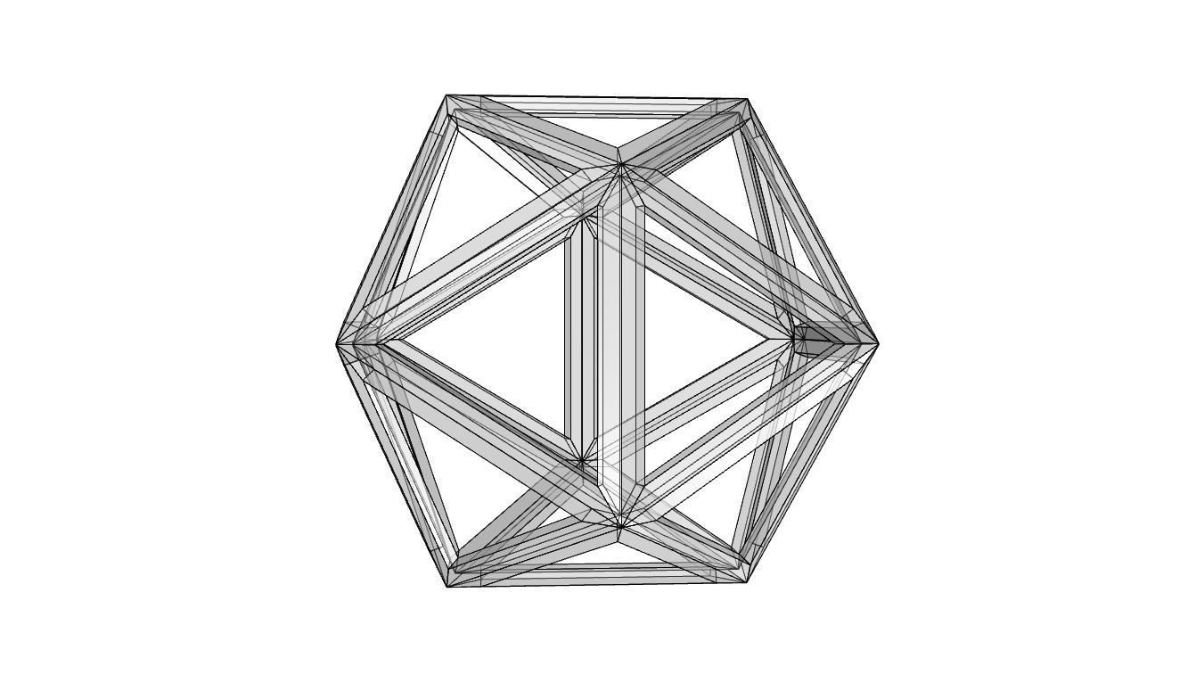 Geodesic Sphere Frame frequency 1 3D model_42