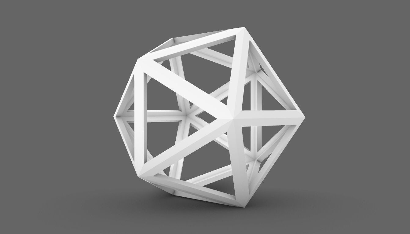 Geodesic Sphere Frame frequency 1 3D model_77