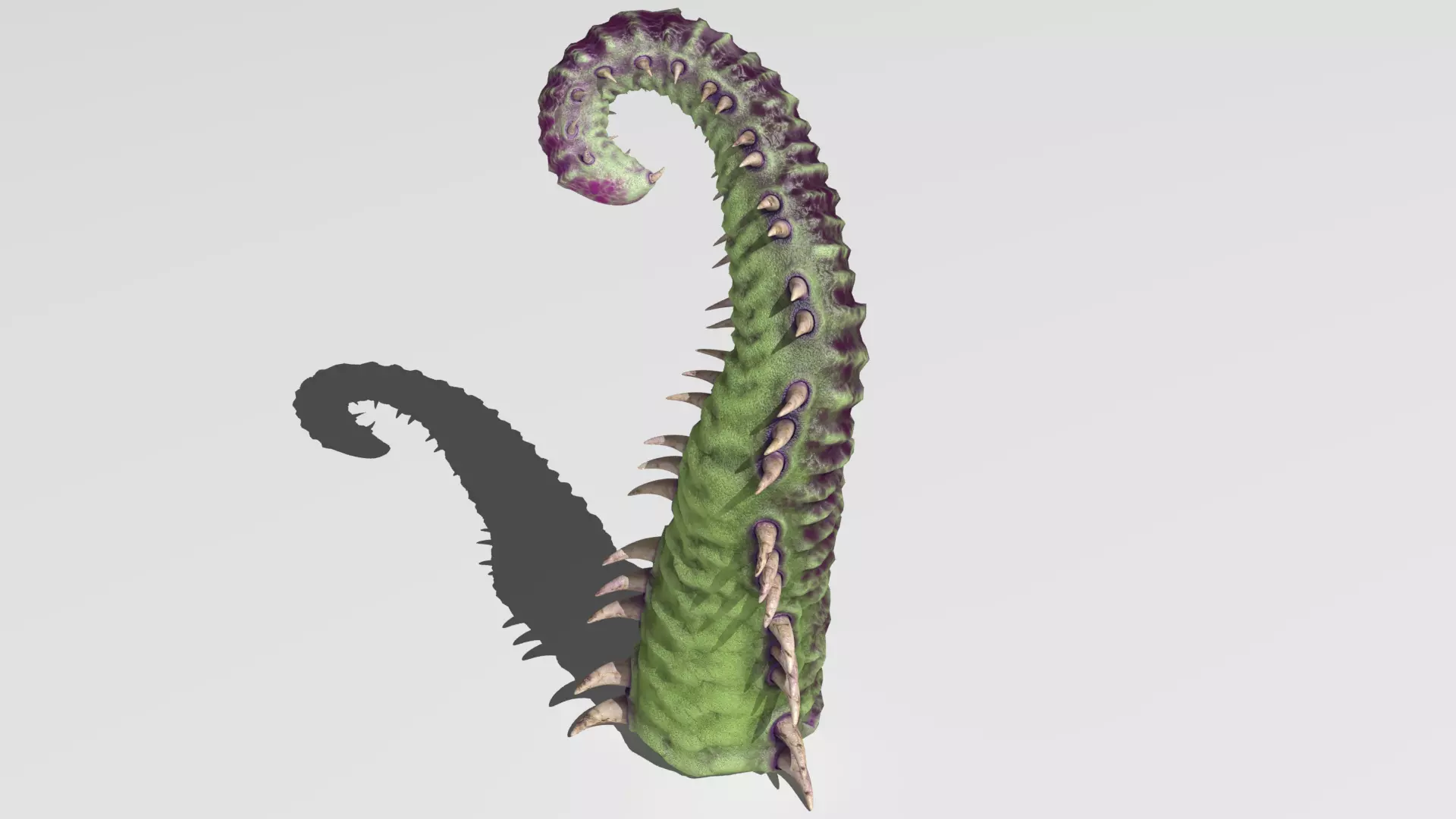 Worm tentacle 3D model_0