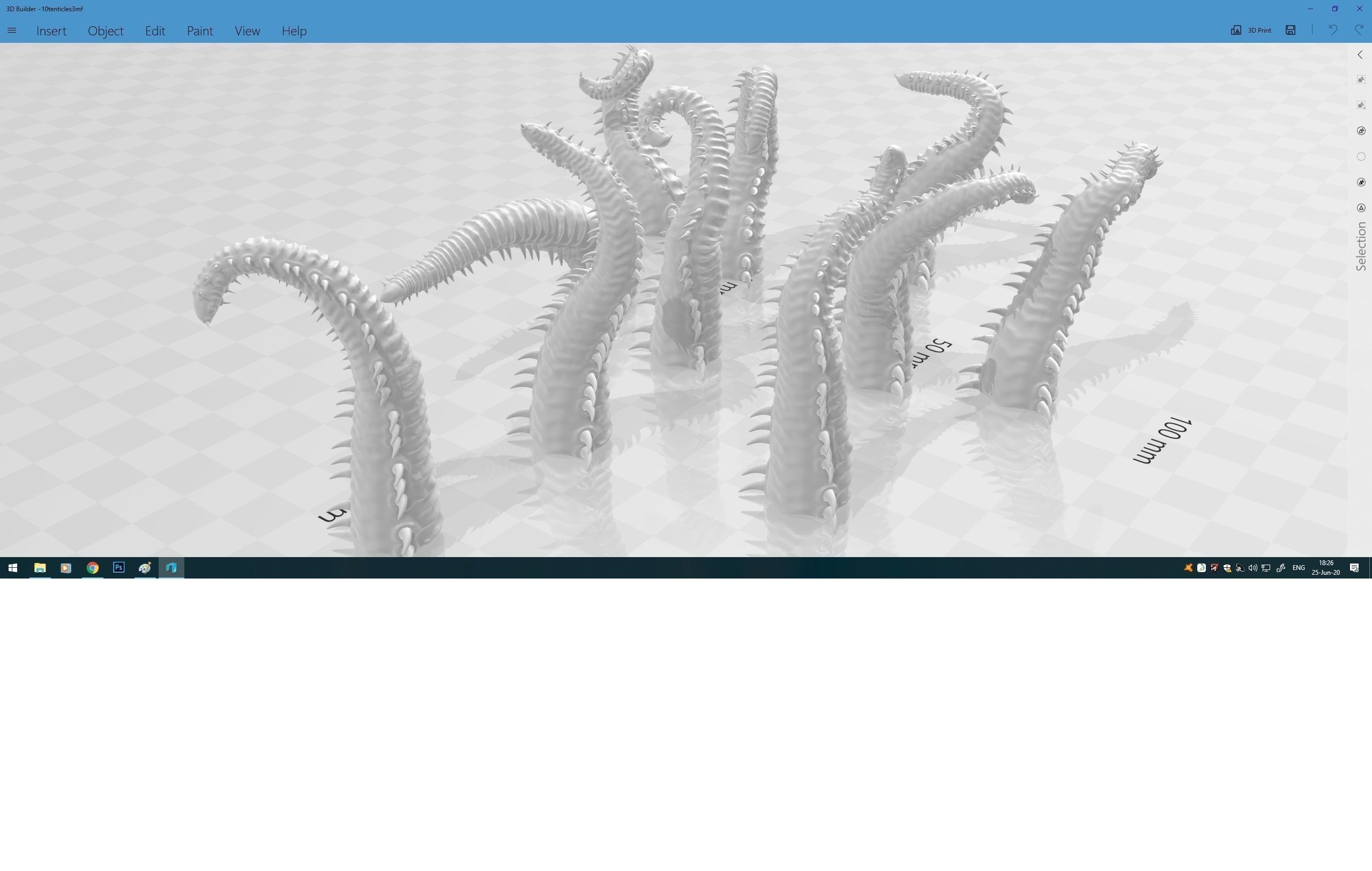 Worm tentacle 3D model_14