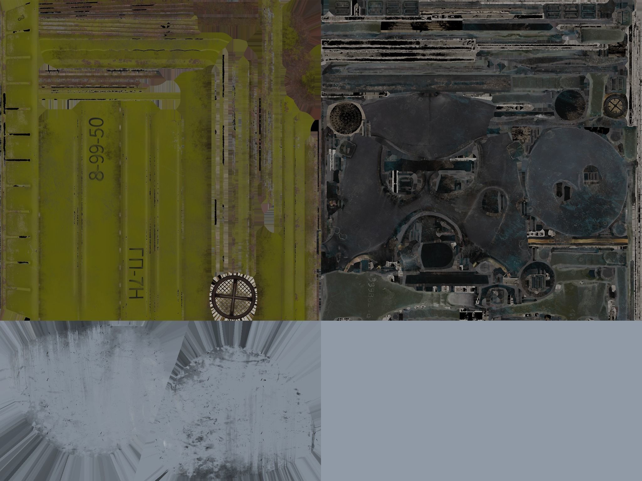 Gas Mask GP-7b Low-poly 3D model_3