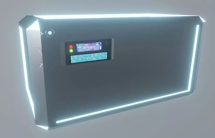 SciFi Container Free low-poly 3D model