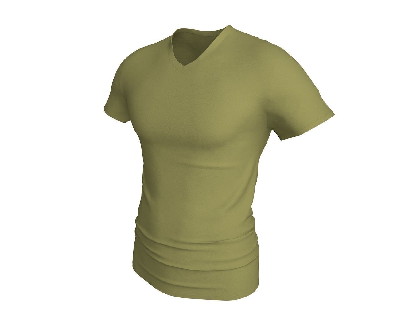 3 D Men T-Shirt Free 3D model_11