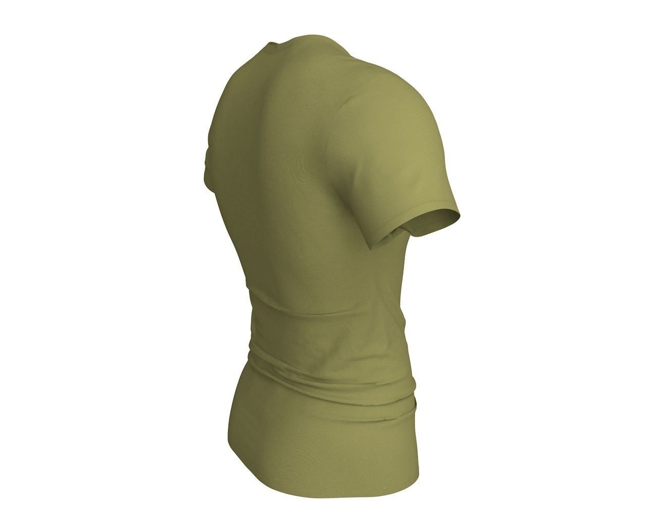 3 D Men T-Shirt Free 3D model_4