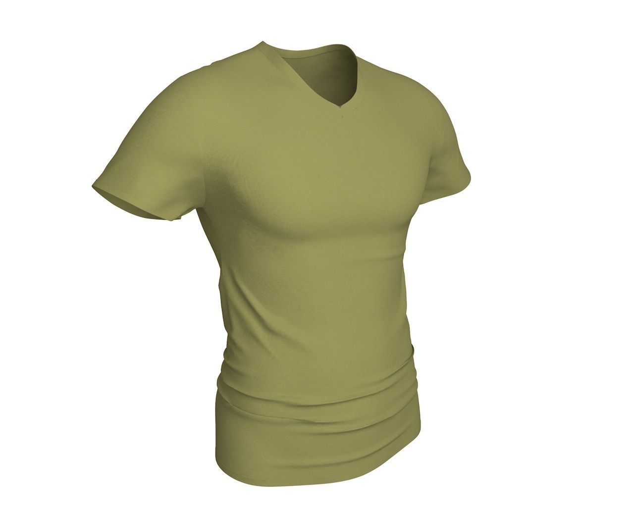 3 D Men T-Shirt Free 3D model_1