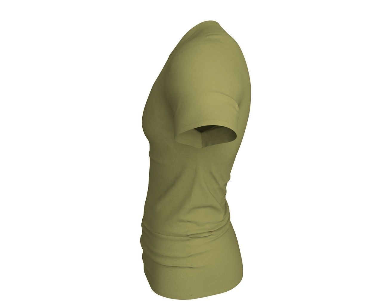 3 D Men T-Shirt Free 3D model_9