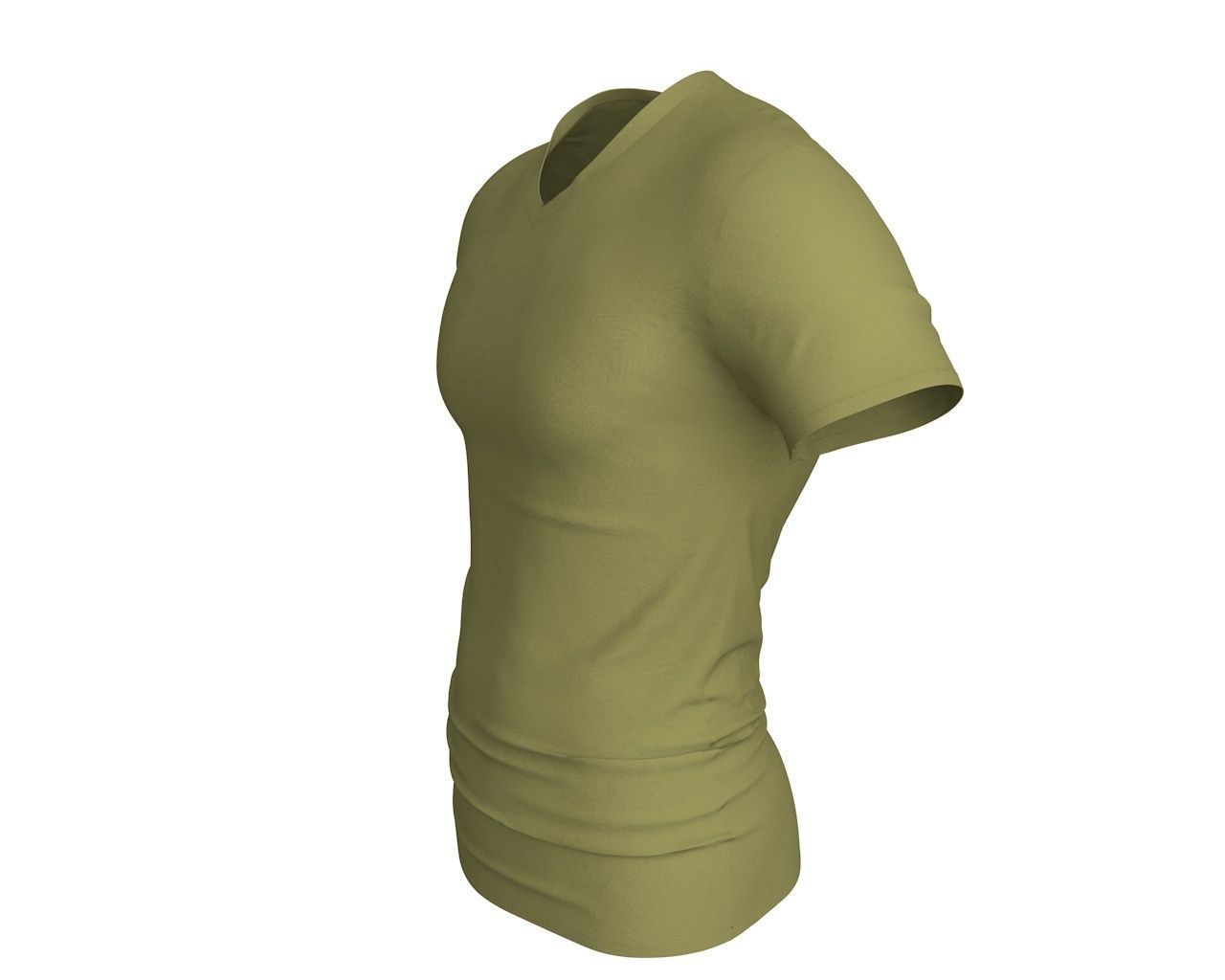 3 D Men T-Shirt Free 3D model_10