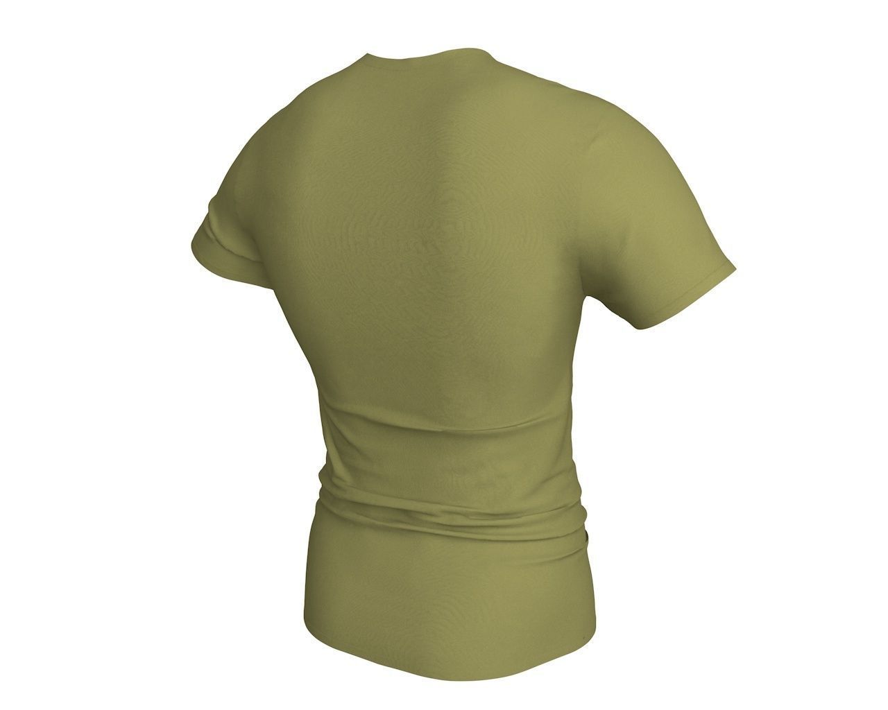 3 D Men T-Shirt Free 3D model_5