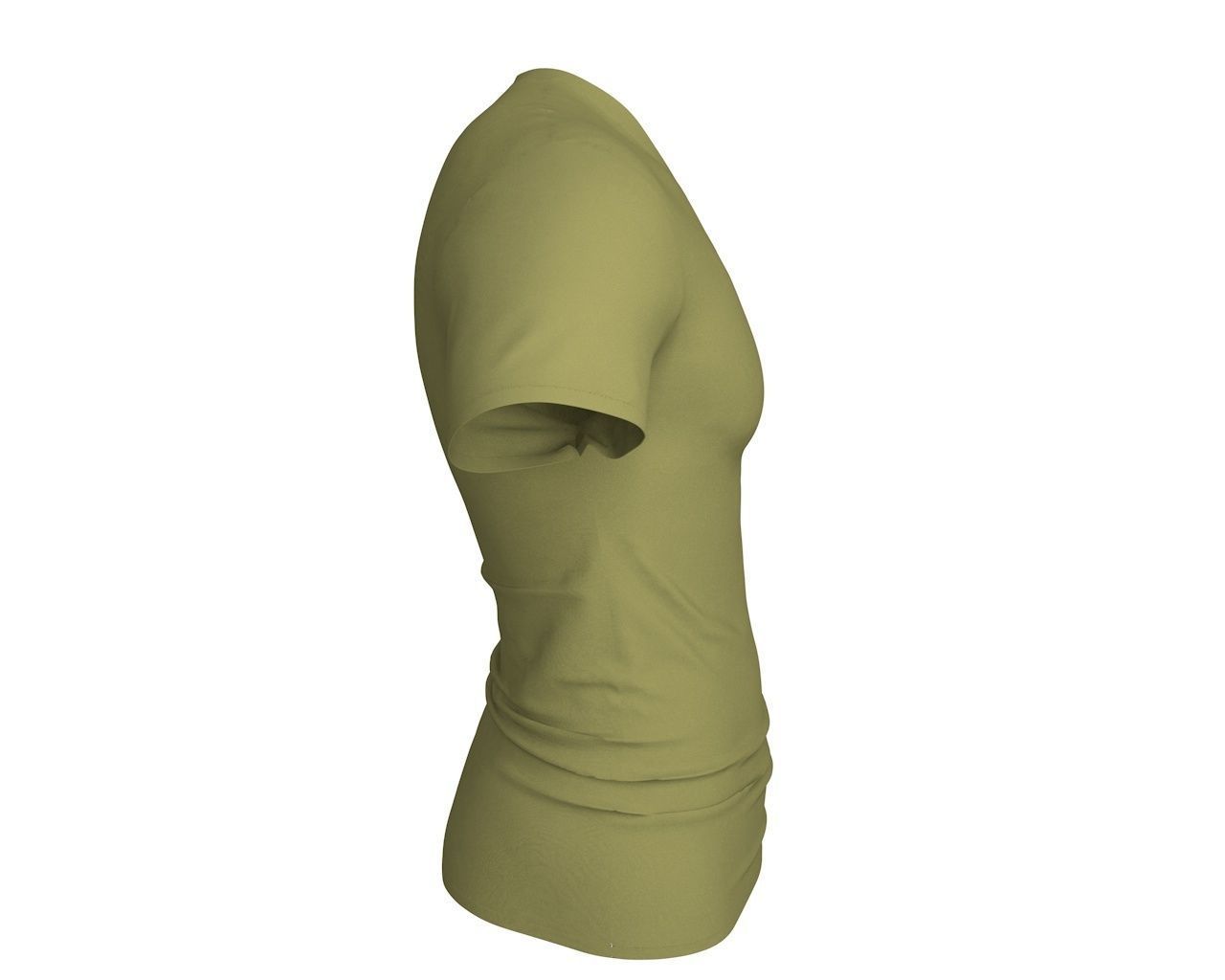 3 D Men T-Shirt Free 3D model_3