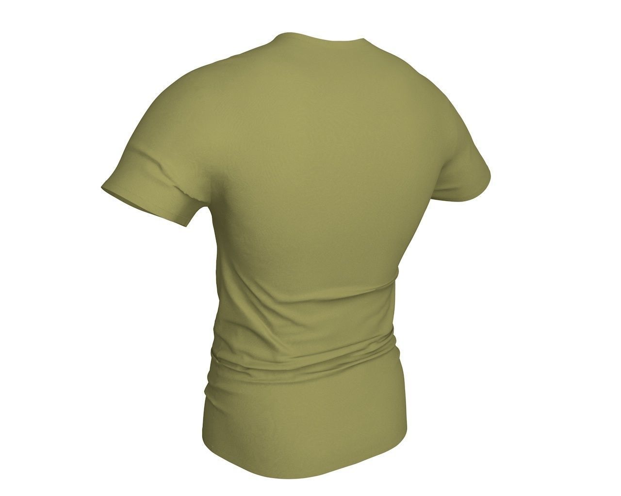 3 D Men T-Shirt Free 3D model_7