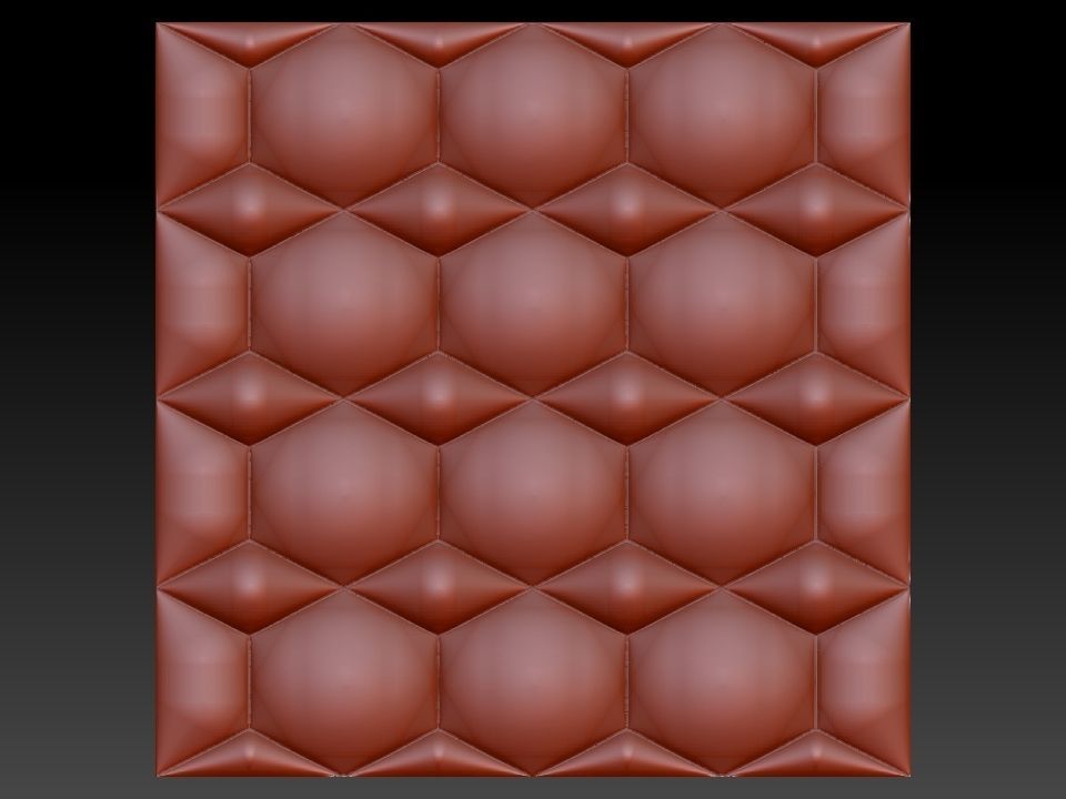 3D WALLPANEL 600MM x 600MM 3D model_19