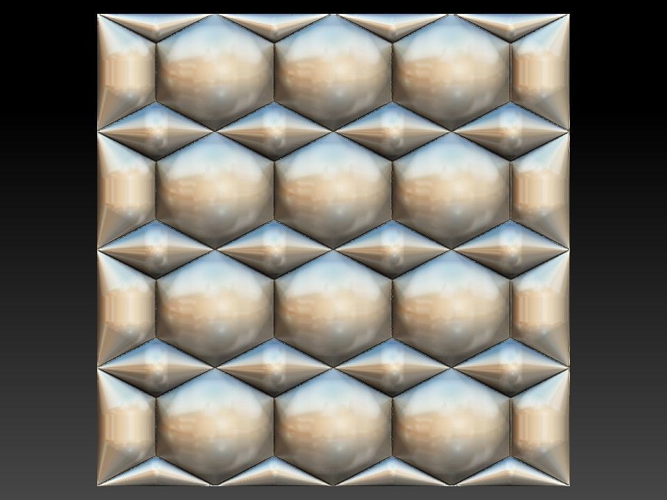 3D WALLPANEL 600MM x 600MM 3D model_8