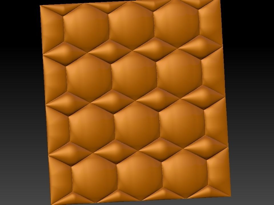 3D WALLPANEL 600MM x 600MM 3D model_14