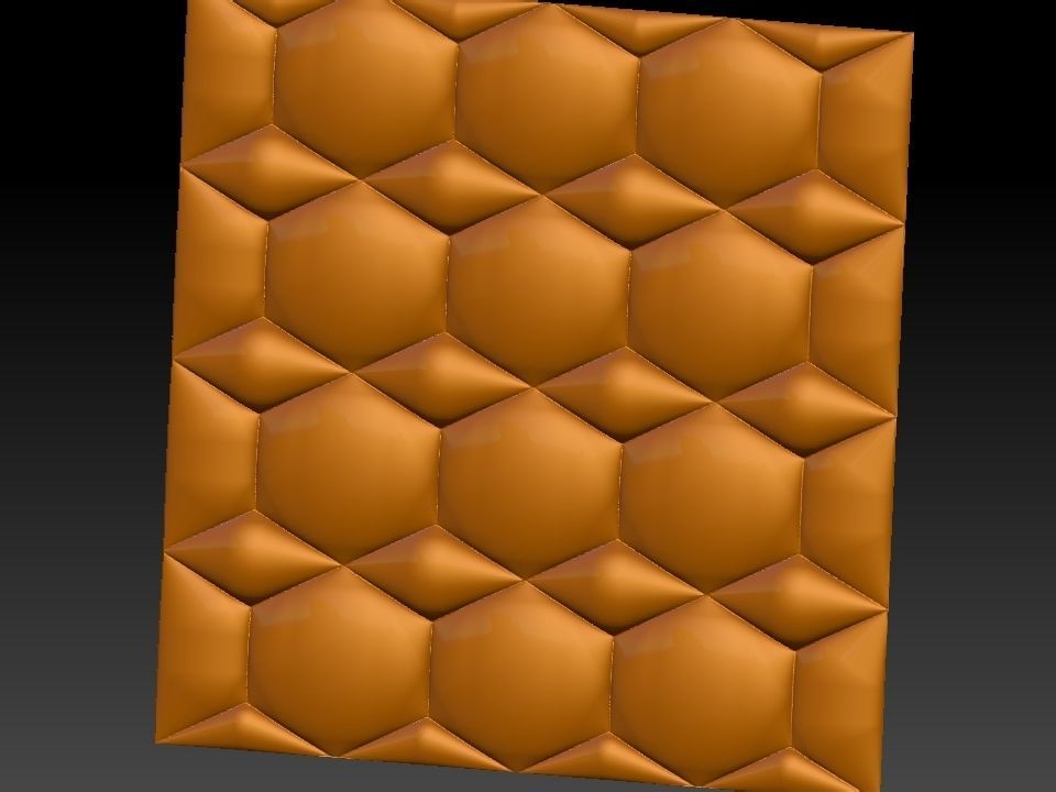 3D WALLPANEL 600MM x 600MM 3D model_15