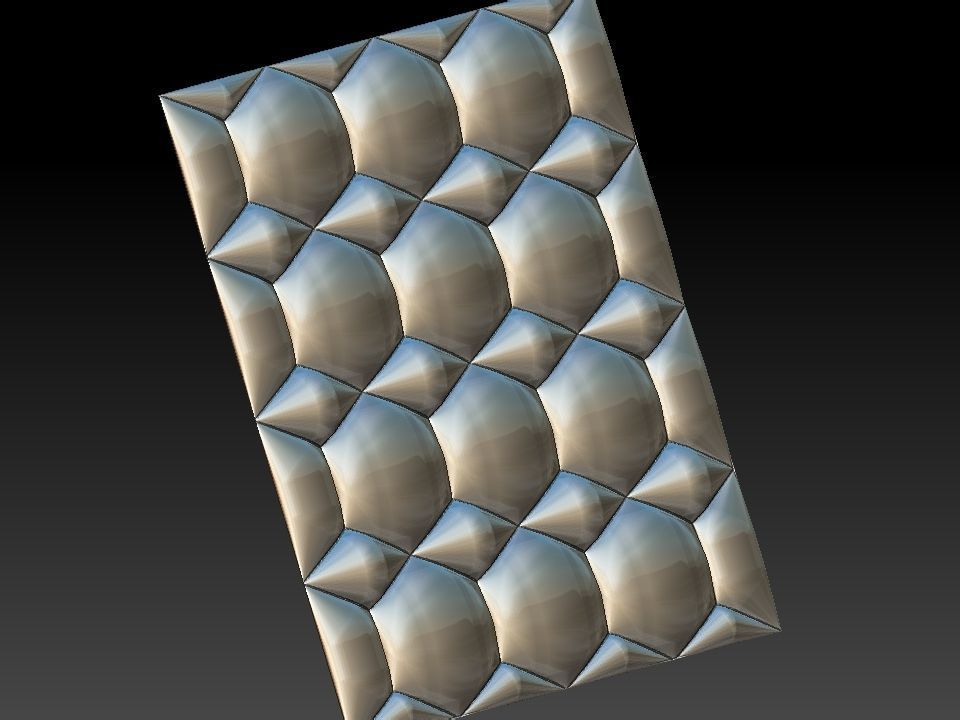 3D WALLPANEL 600MM x 600MM 3D model_10