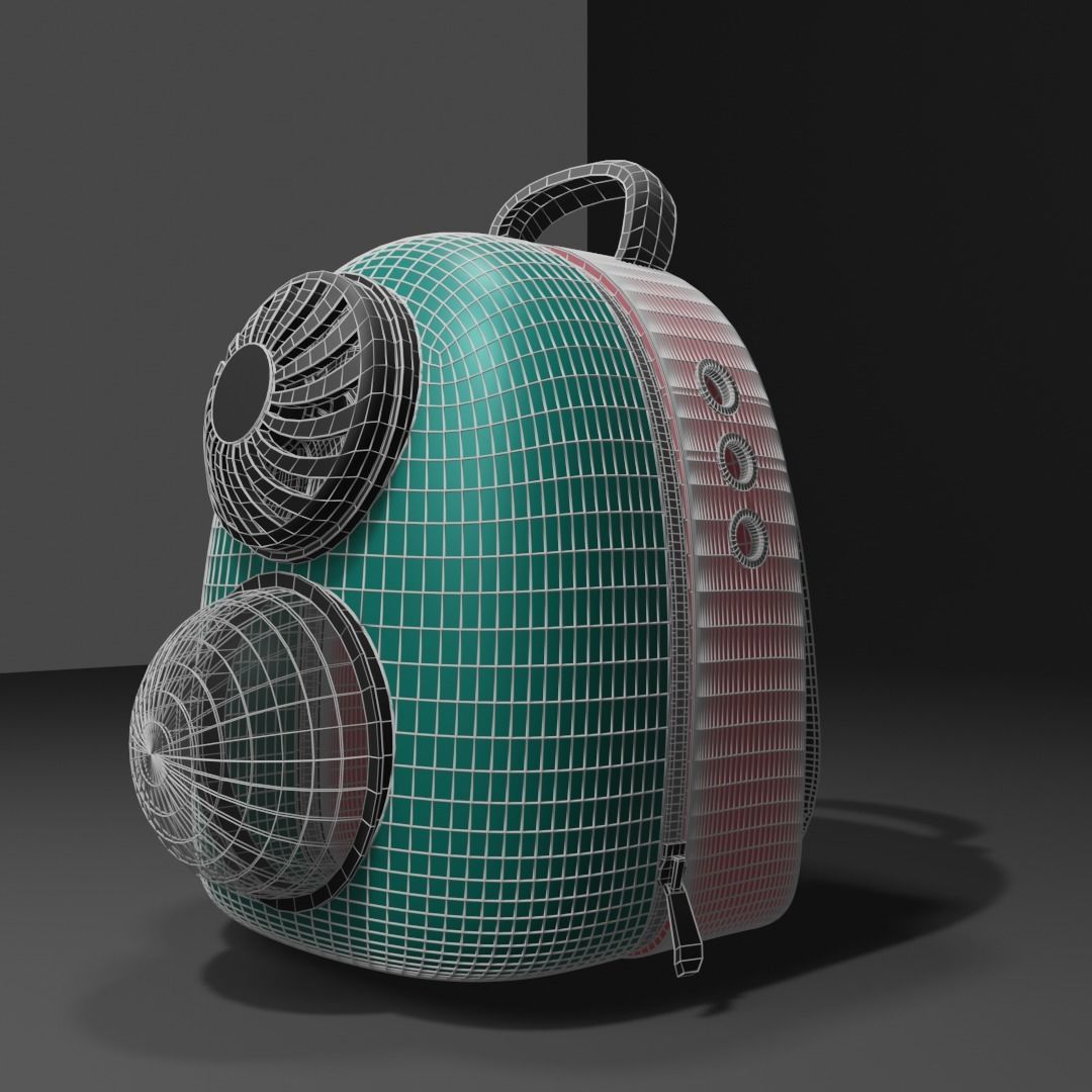 Backpack pet carrier model D 3D model_13