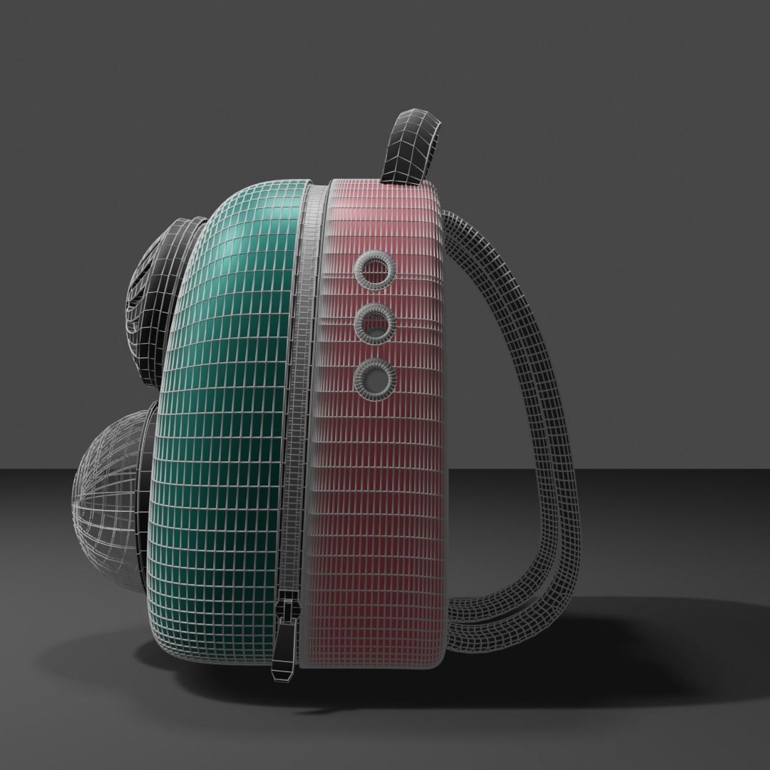 Backpack pet carrier model D 3D model_11