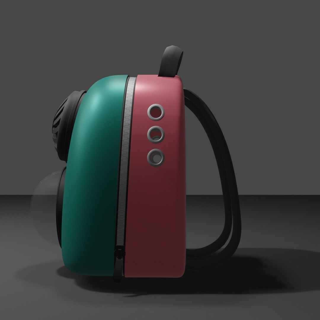 Backpack pet carrier model D 3D model_10