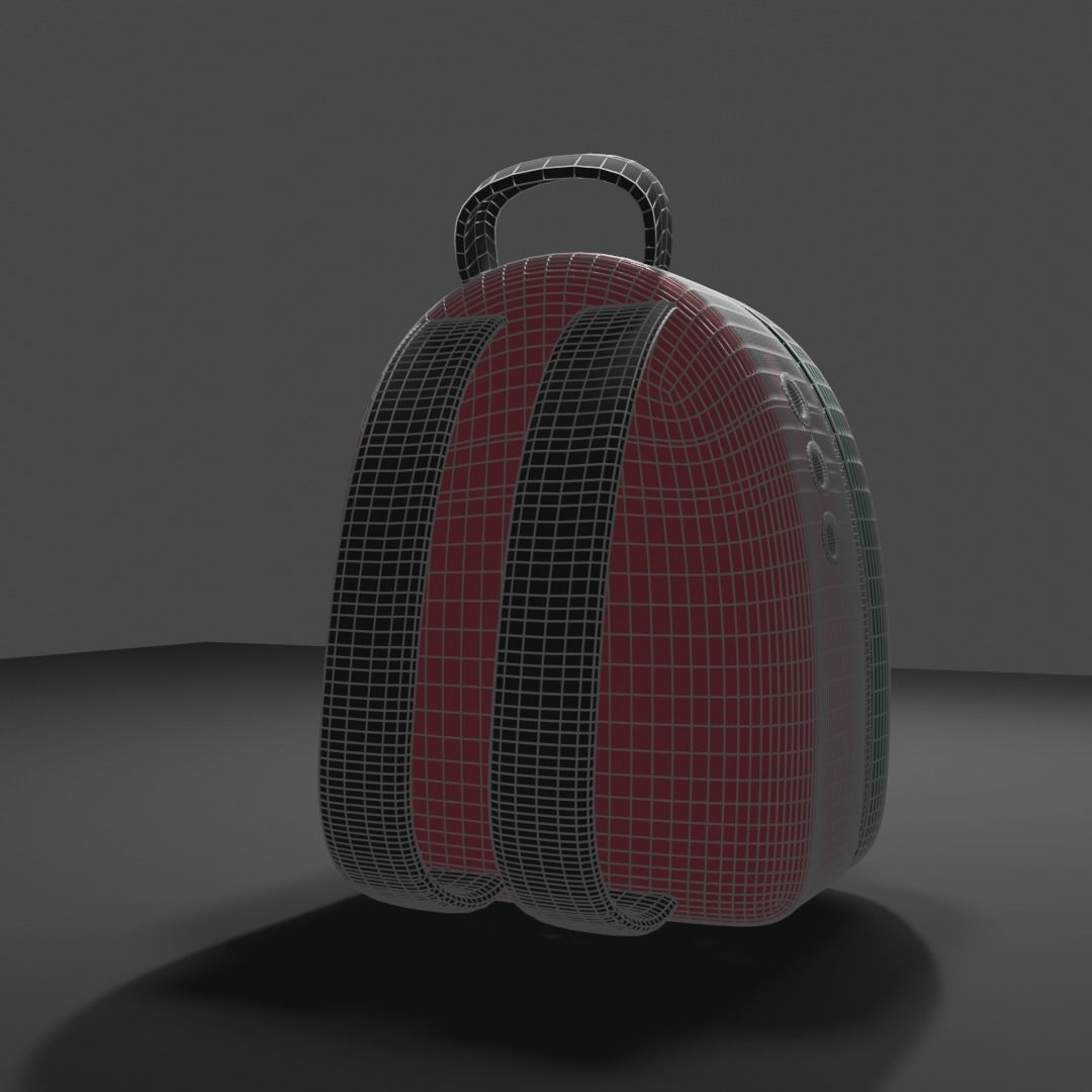 Backpack pet carrier model D 3D model_5