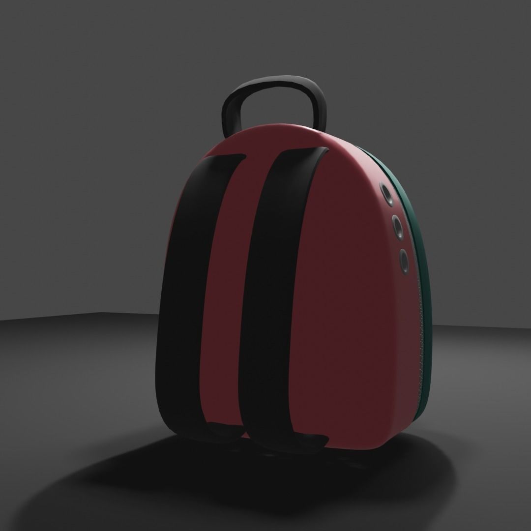 Backpack pet carrier model D 3D model_4