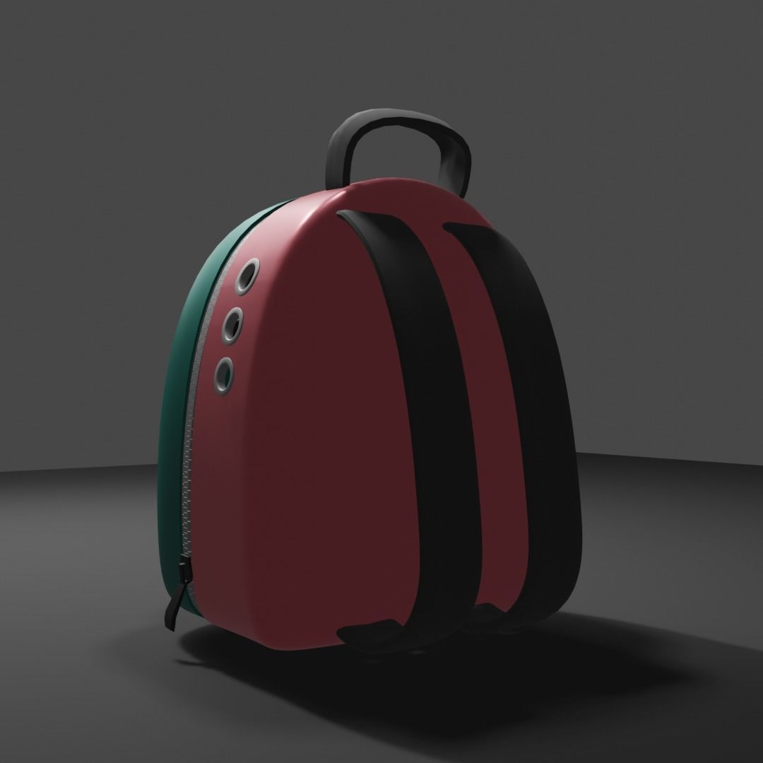 Backpack pet carrier model D 3D model_8
