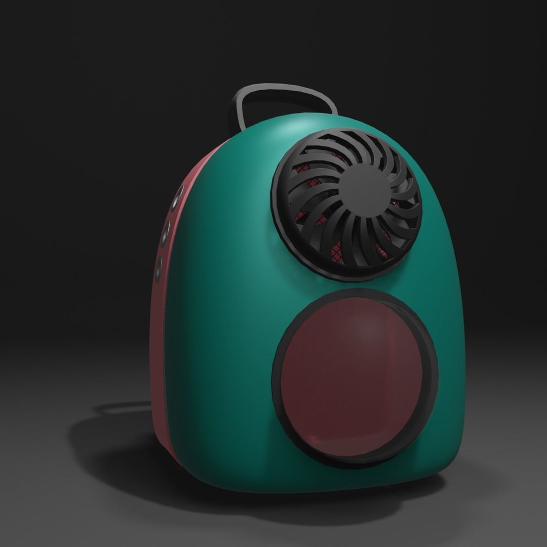 Backpack pet carrier model D 3D model_16