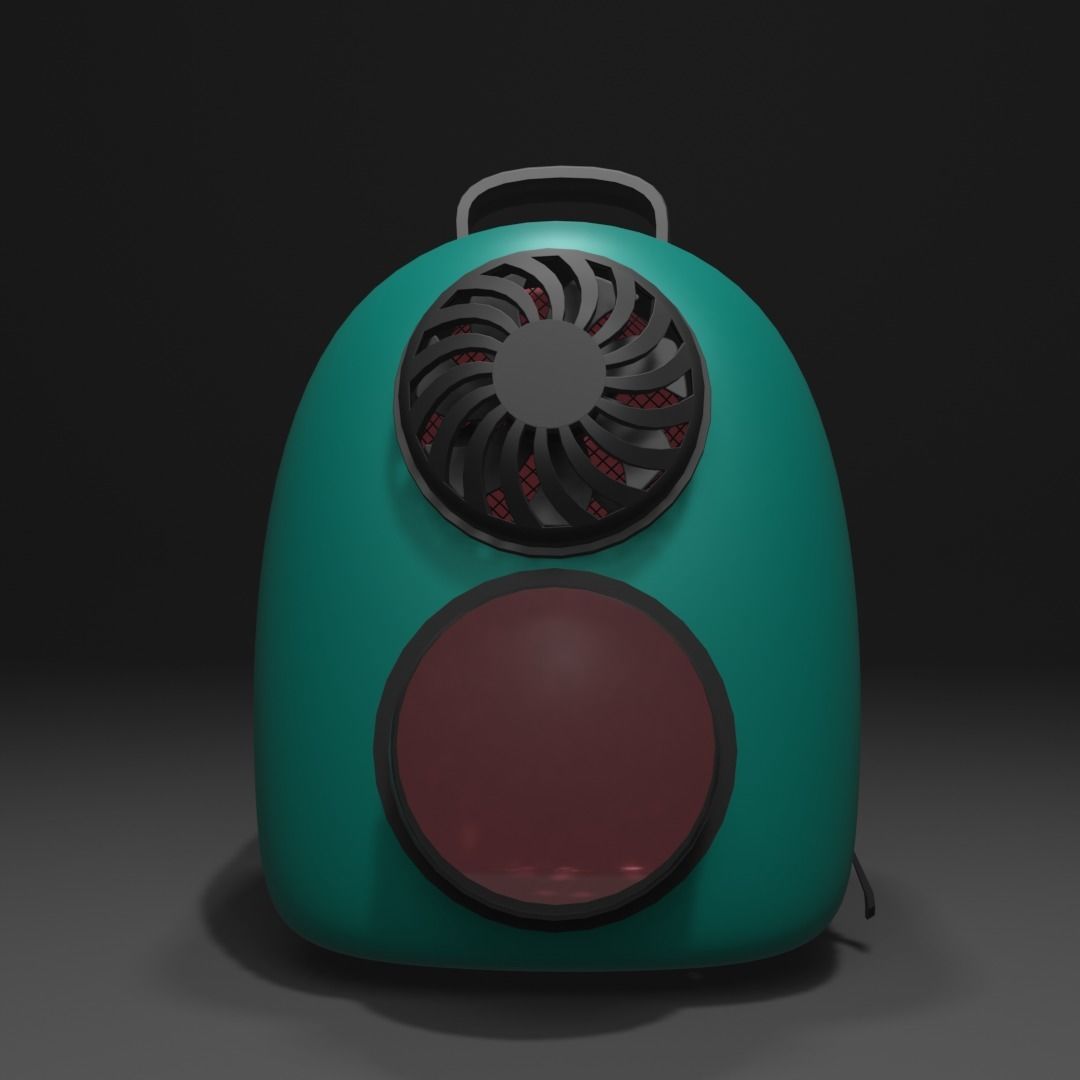 Backpack pet carrier model D 3D model_14
