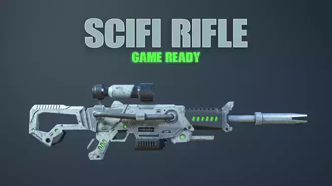 Scifi Rifle Game Ready